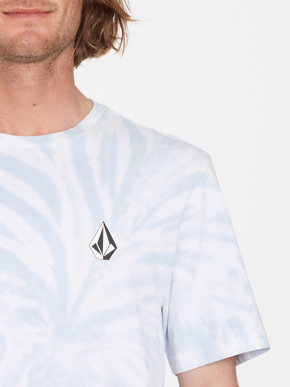 Volcom Iconic Stone Dye Celestial Blue T-Shirt | surfdevils.com