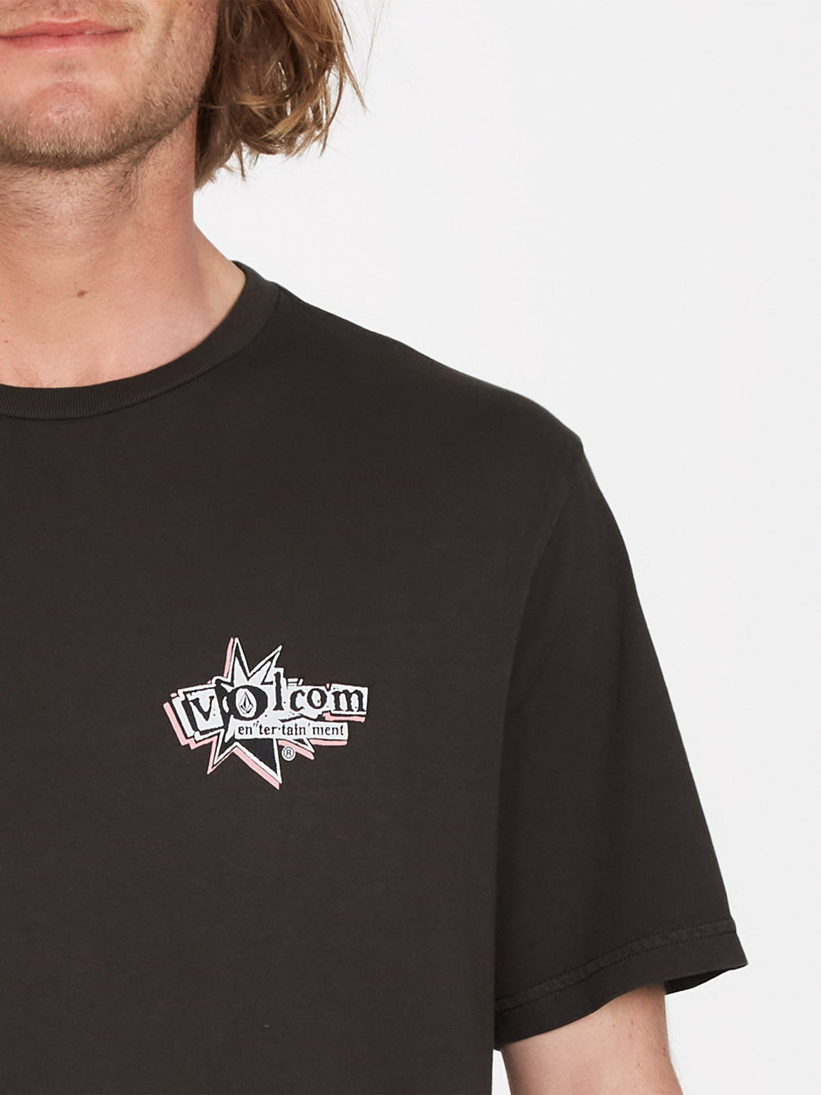T-Shirt Volcom V Entertainment - Noir Rinsé