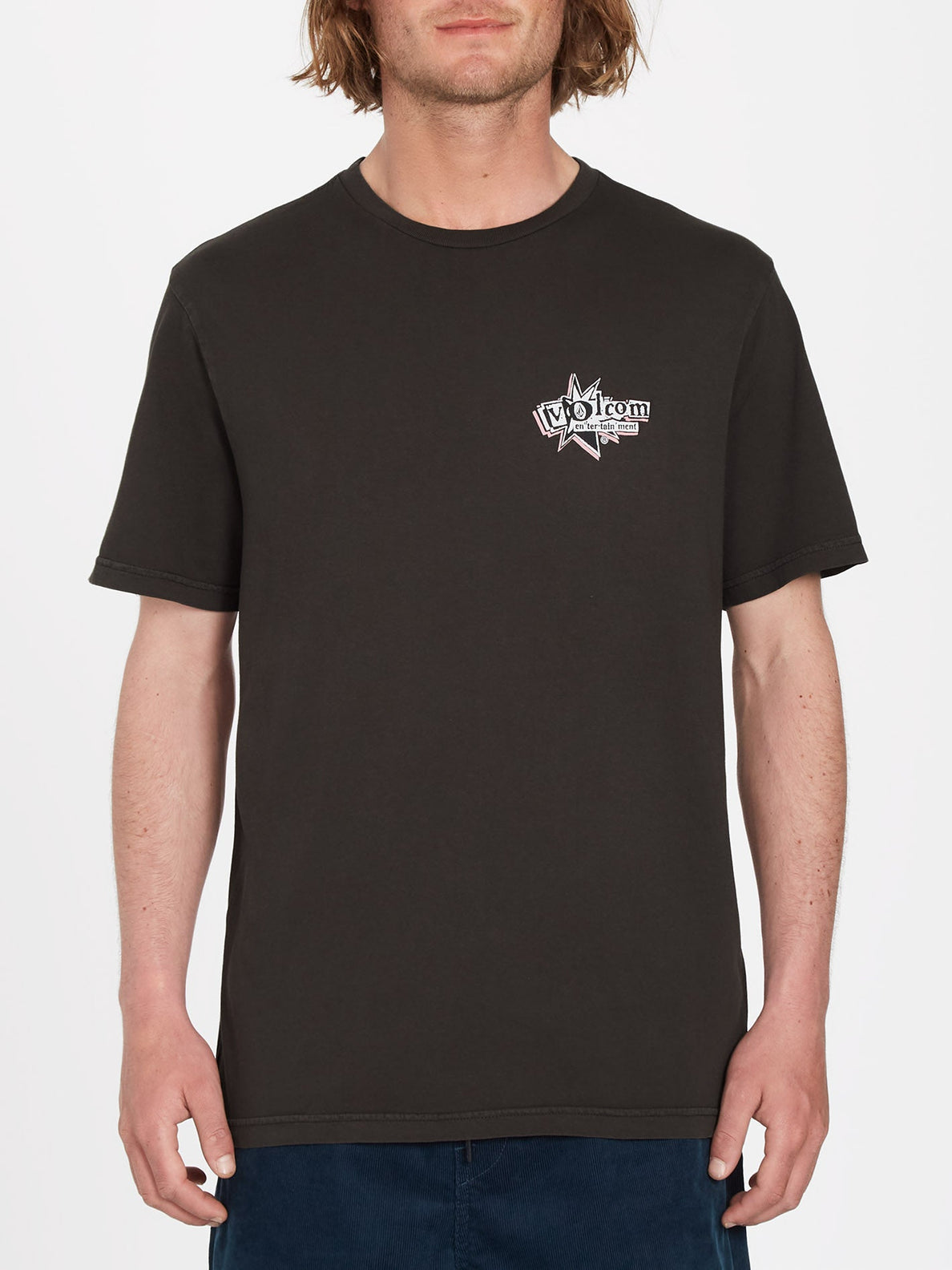 T-Shirt Volcom V Entertainment - Noir Rinsé