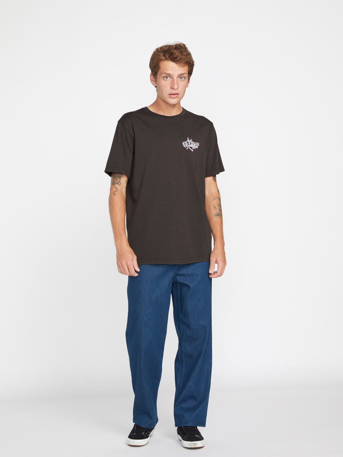 T-Shirt Volcom V Entertainment - Noir Rinsé