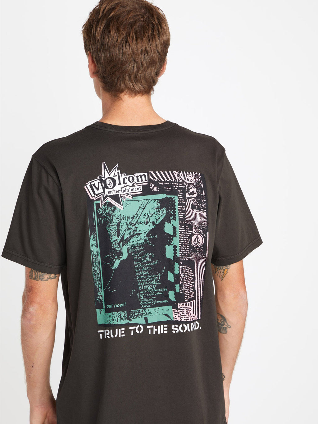 T-Shirt Volcom V Entertainment - Noir Rinsé