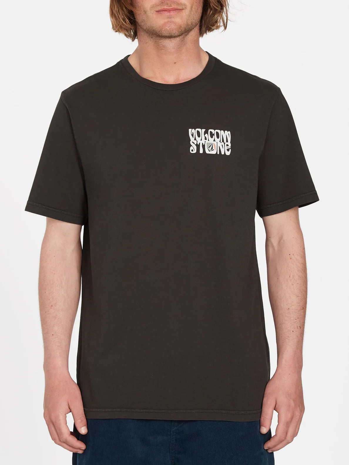 T-shirt Volcom Feline - Rinsed Noir | Nouveaux produits | Produits les plus récents | Produits les plus vendus | surfdevils.com