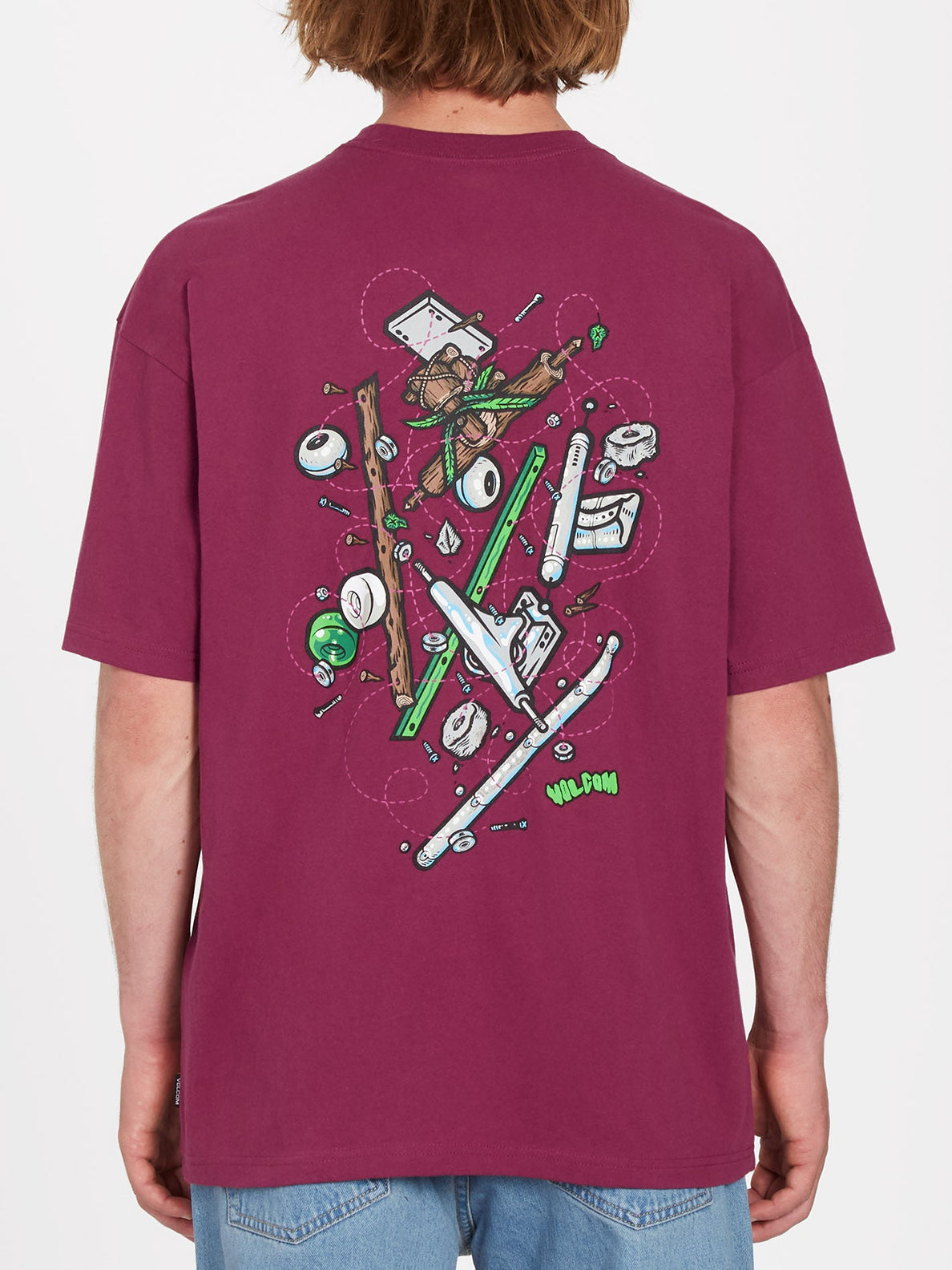 Volcom Todd Bratrud SS Plum T-Shirt