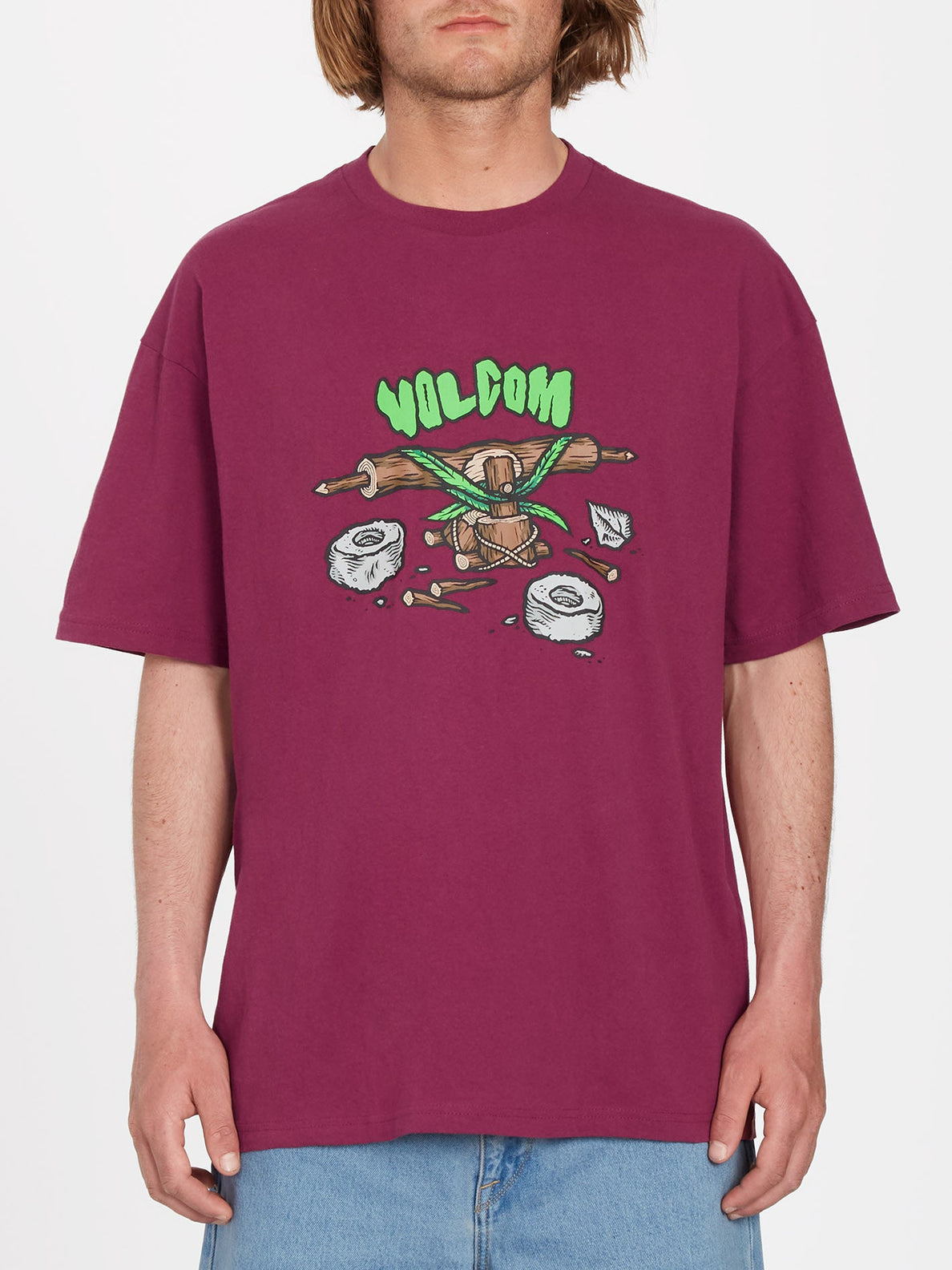 Camiseta Volcom Todd Bratrud SS Plum | Camisetas de hombre | Camisetas manga corta de hombre | Volcom Shop | surfdevils.com