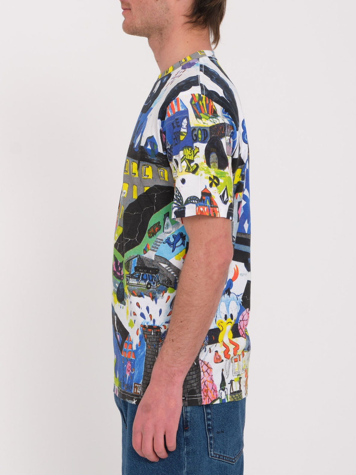T-shirt con stampa Volcom Impeduglia