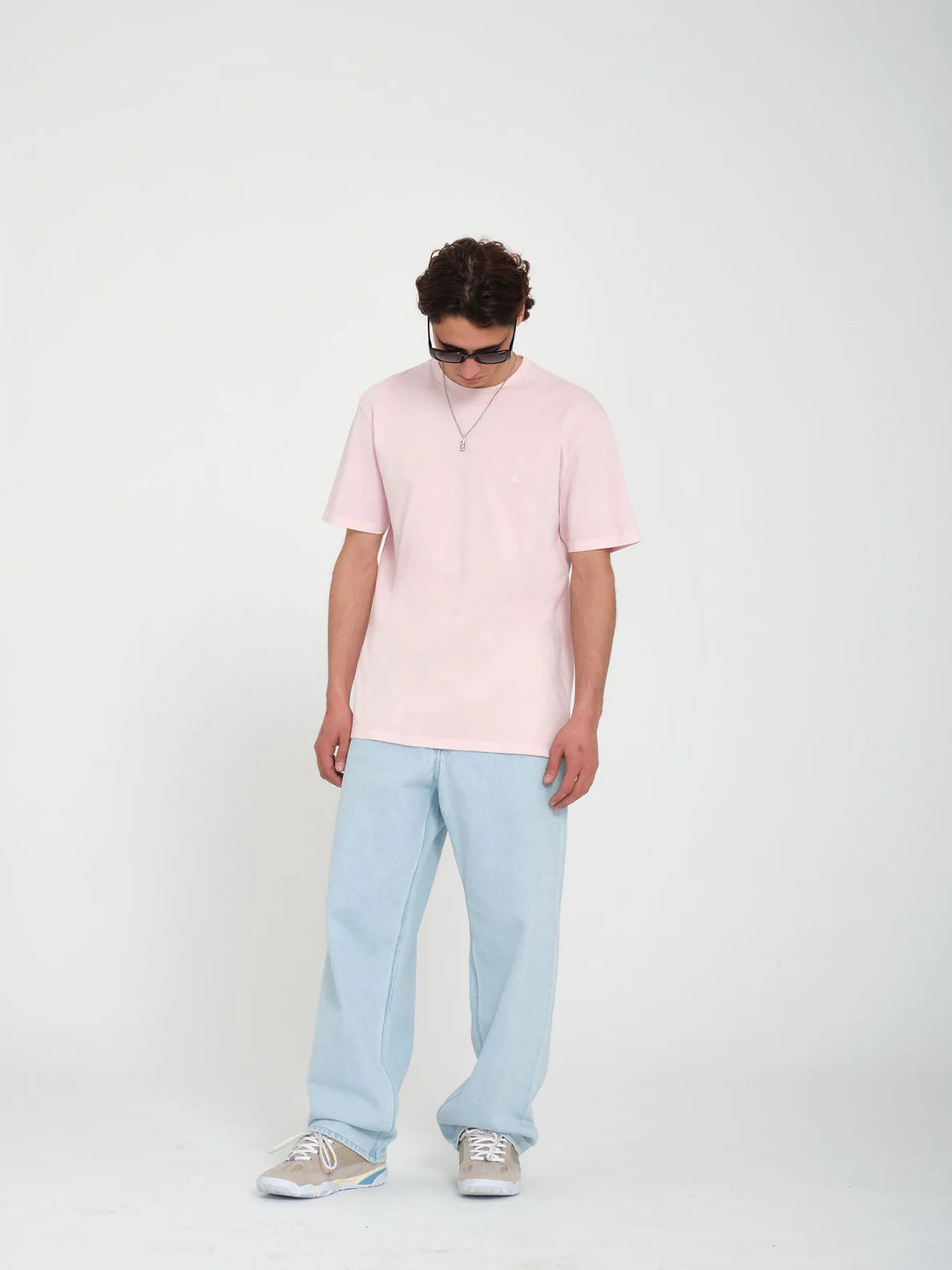 Volcom Solid Stone Short Sleeve T-shirt - Lilac Ash | Collection_Zalando | Men's short sleeve t-shirts | Men's T-shirts | Volcom Shop | surfdevils.com