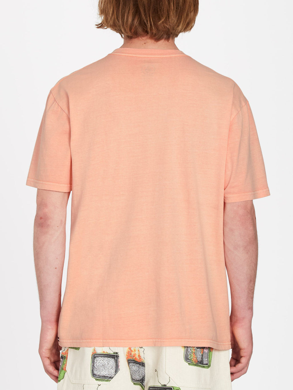 T-shirt Volcom Solid Stone con stemma color pesca