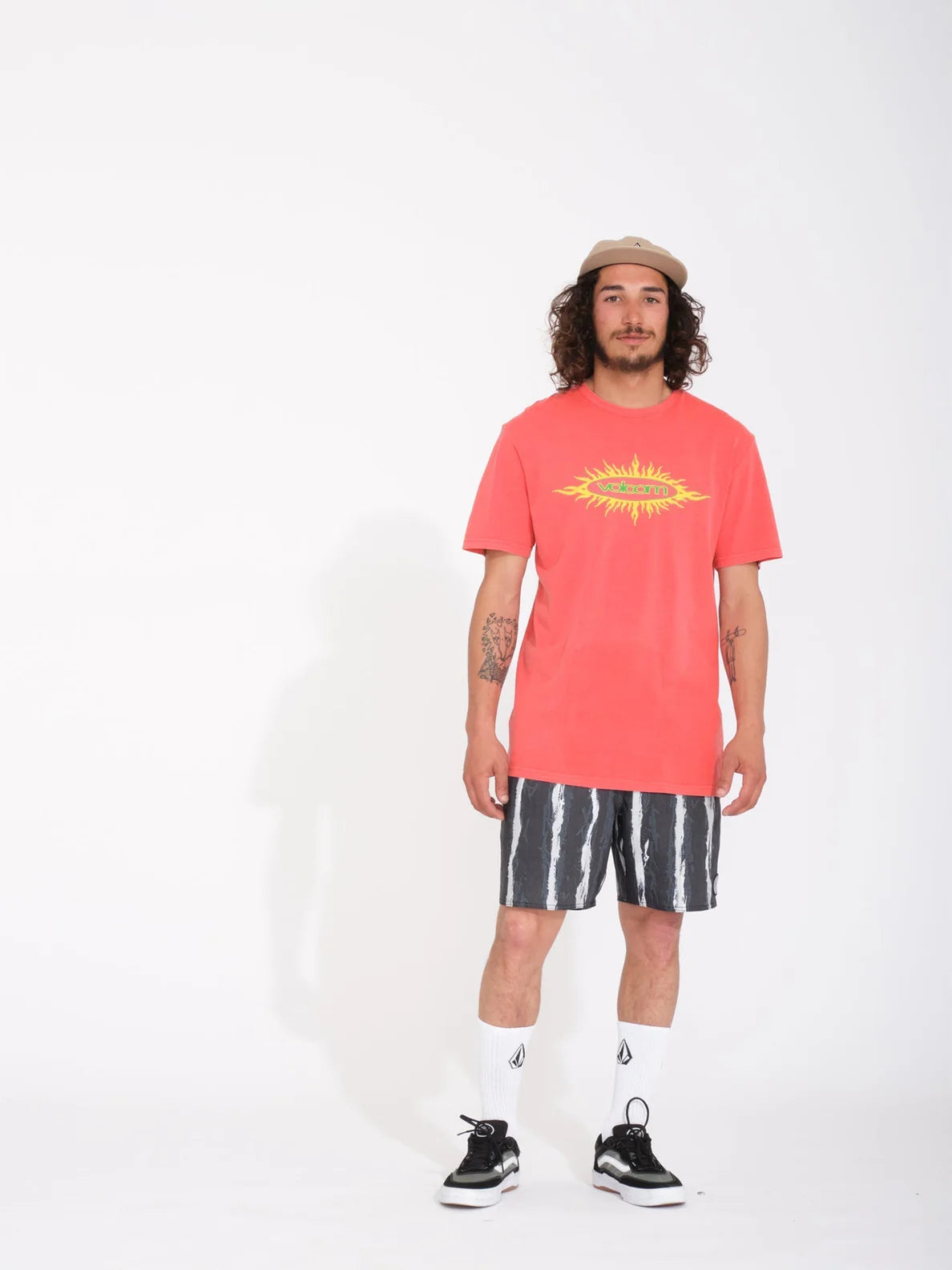 Volcom Nu Sun Pw T-shirt - Washed Ruby