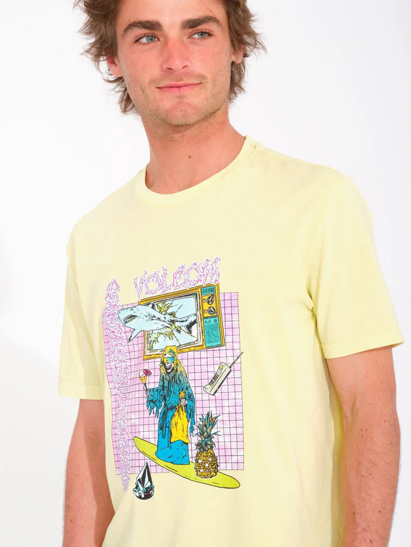 Volcom Frenchsurf T-shirt - Aura Yellow | Collection_Zalando | Men's short sleeve t-shirts | Men's T-shirts | Volcom Shop | surfdevils.com