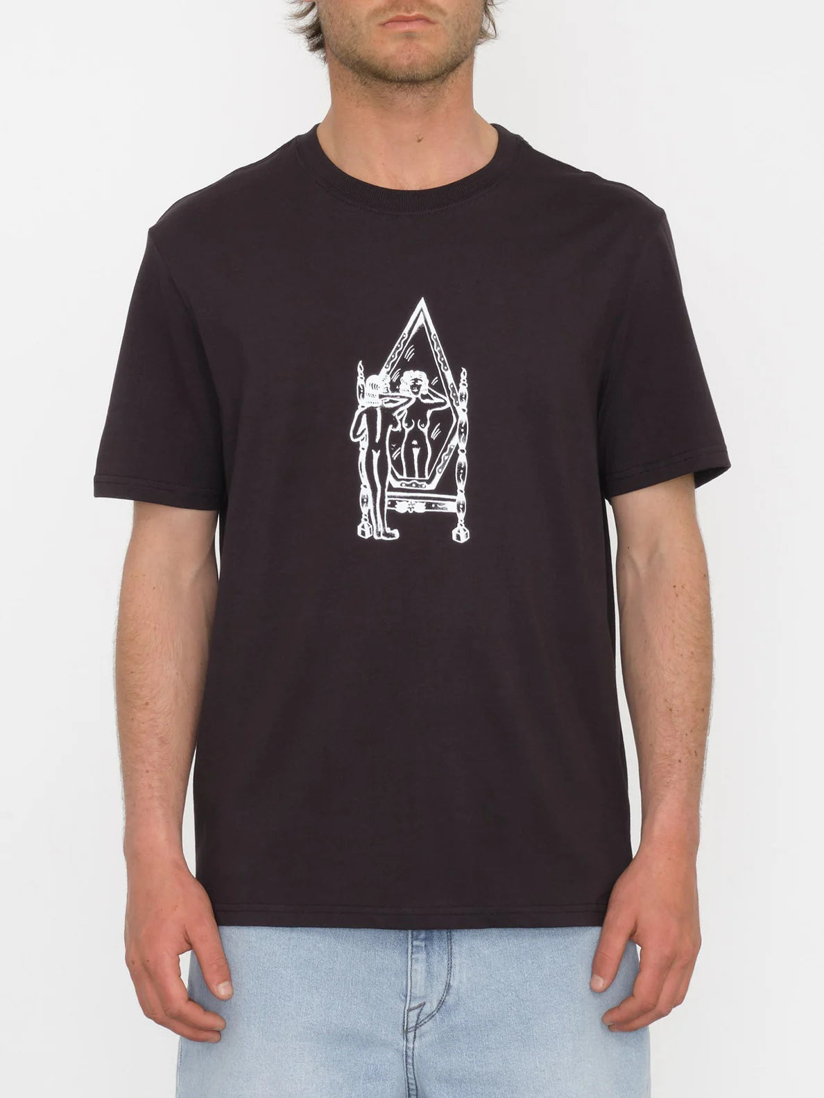 Volcom Lintell Mirror T-shirt - Noir | Boutique Volcom | Collection_Zalando | Nouveaux produits | Produits les plus récents | Produits les plus vendus | t-shirts pour hommes | T-shirts à manches courtes pour hommes | surfdevils.com