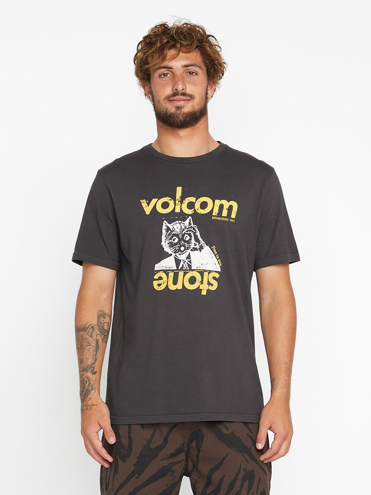 Camiseta Volcom Stonepure - Vinatge Black