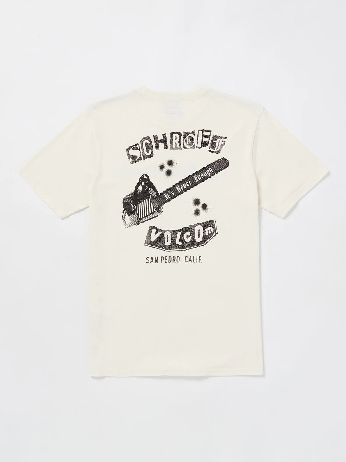 Camiseta Volcom Schroff X Volcom Chainshaw - Off White