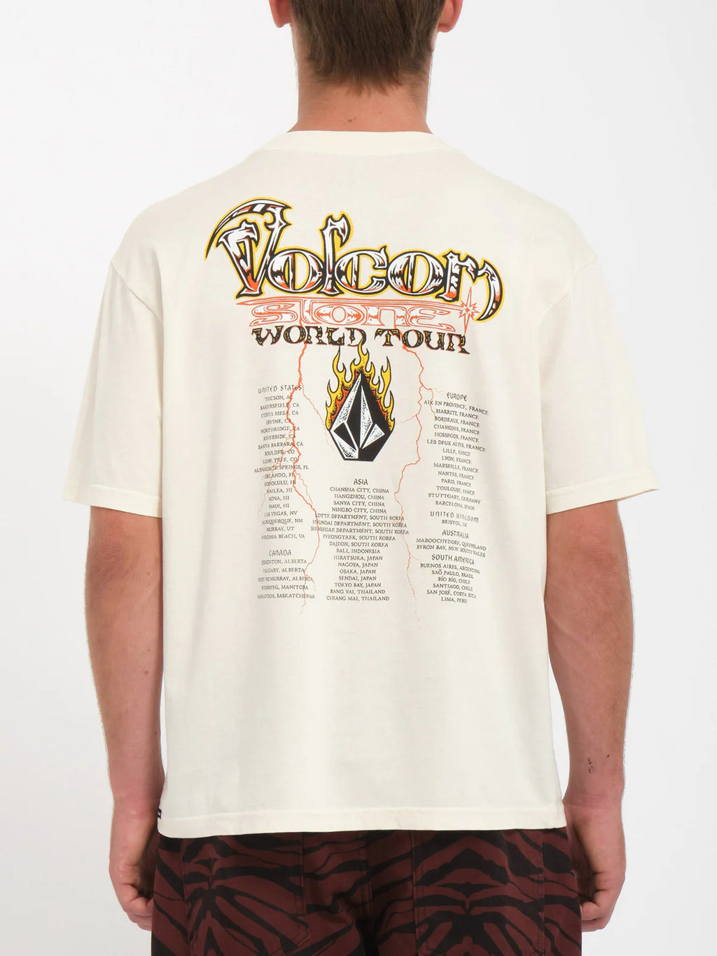 T-shirt Volcom Stone Ghost - Bianco sporco
