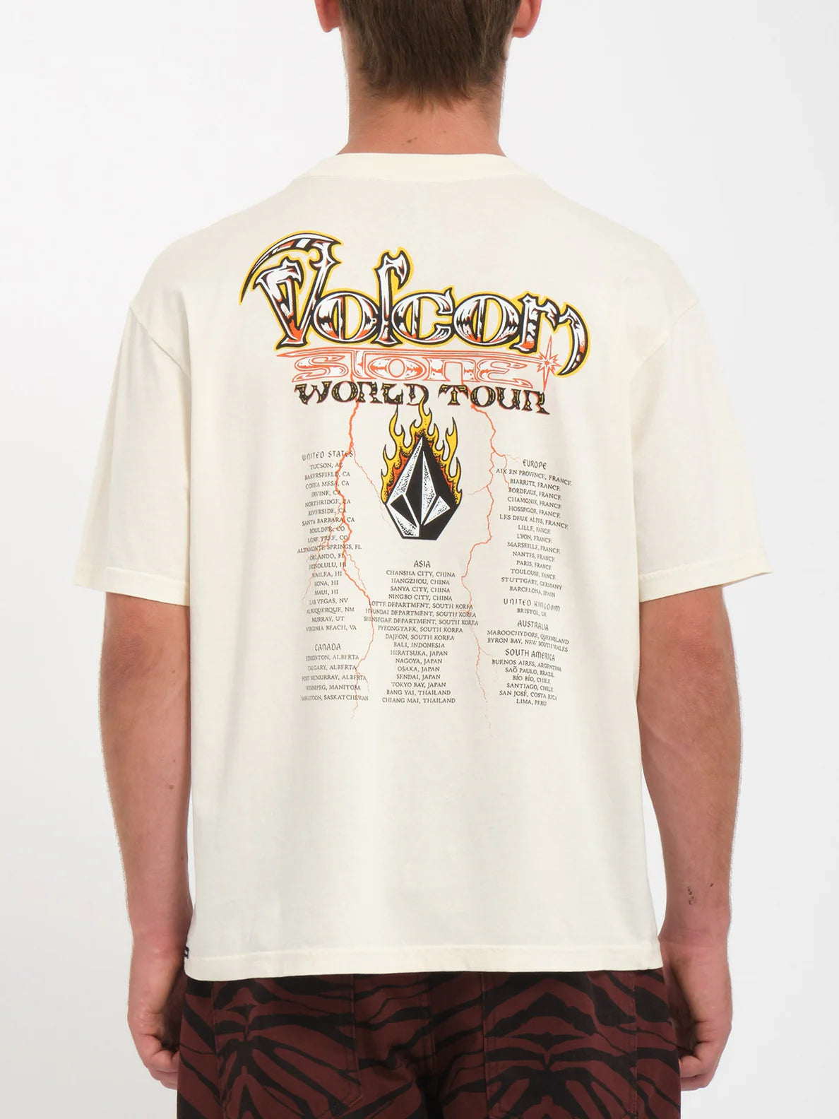 Camiseta Volcom Stone Ghost - Off White