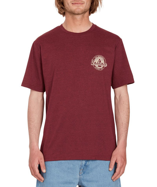 Volcom Initial Heather SS T-Shirt - Plum