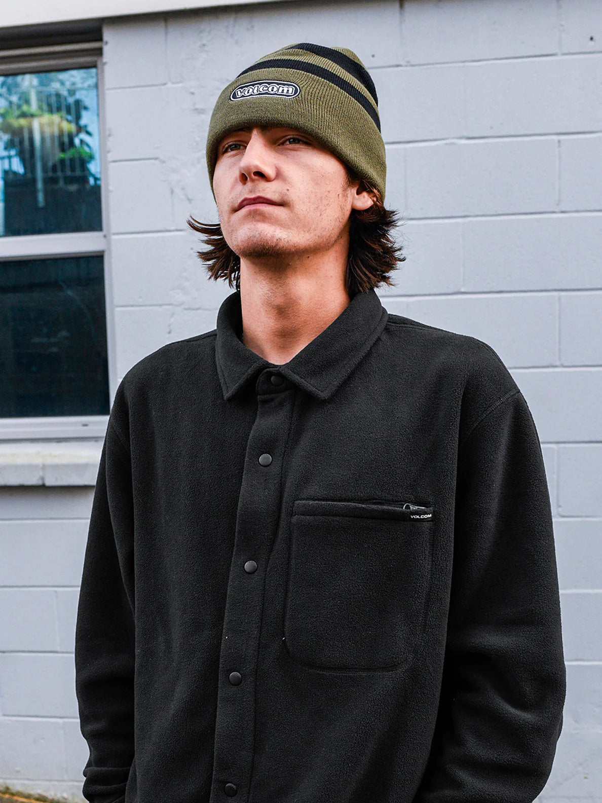 Volcom Bowered Light Fleece Shirt - Schwarz