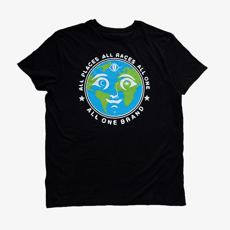 All One All races Organic T-shirt - Black | Collection_Zalando | Men's short sleeve t-shirts | Men's T-shirts | surfdevils.com