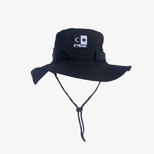 All One Brand Beanie Safari Hat - Black