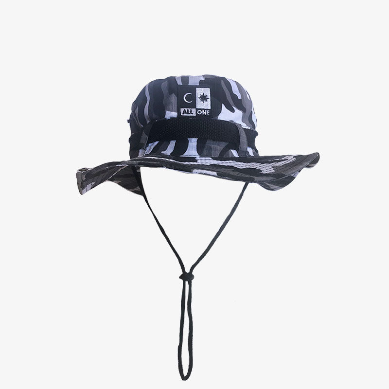 All One Brand Beanie Safari Hat - Snow Camo