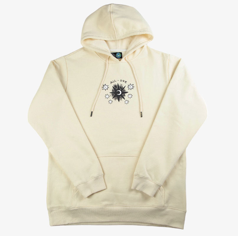 Sweat à capuche All One Eye See Star – Naturel