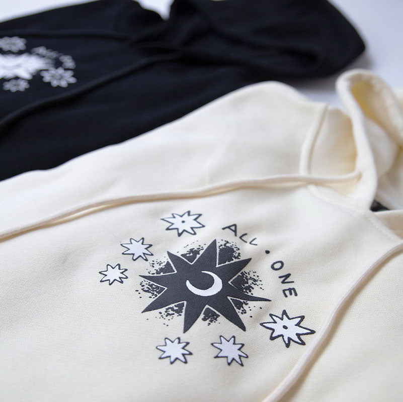 Sweat à capuche All One Eye See Star – Naturel