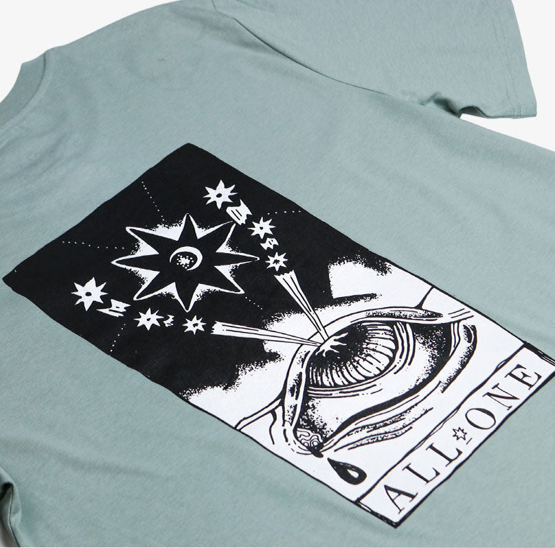 T-shirt All One Eye See Star - Aloe