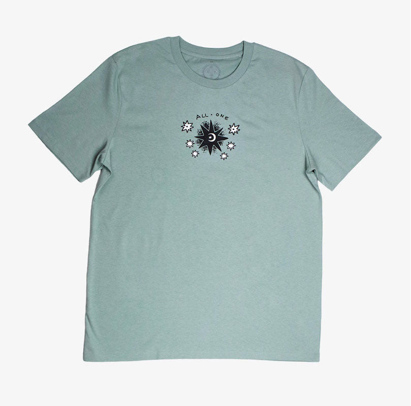 T-shirt All One Eye See Star - Aloe