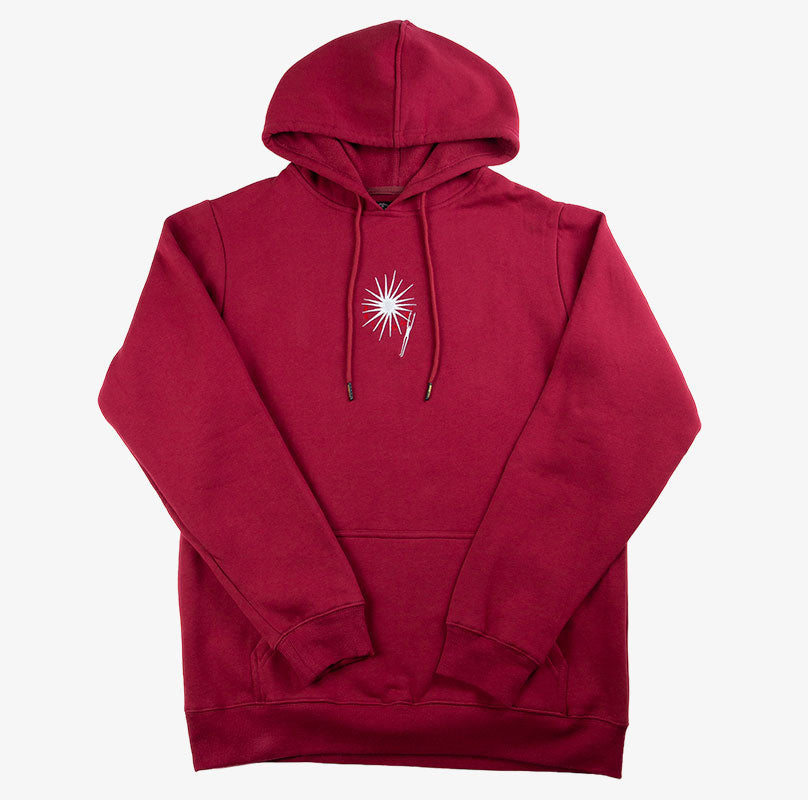 All One Sweatshirt See The Stars Hoodie- Burgundy
