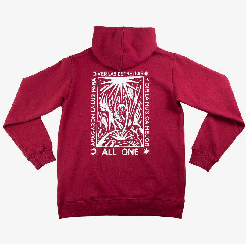 All One Sweatshirt See The Stars Hoodie – Burgunderrot