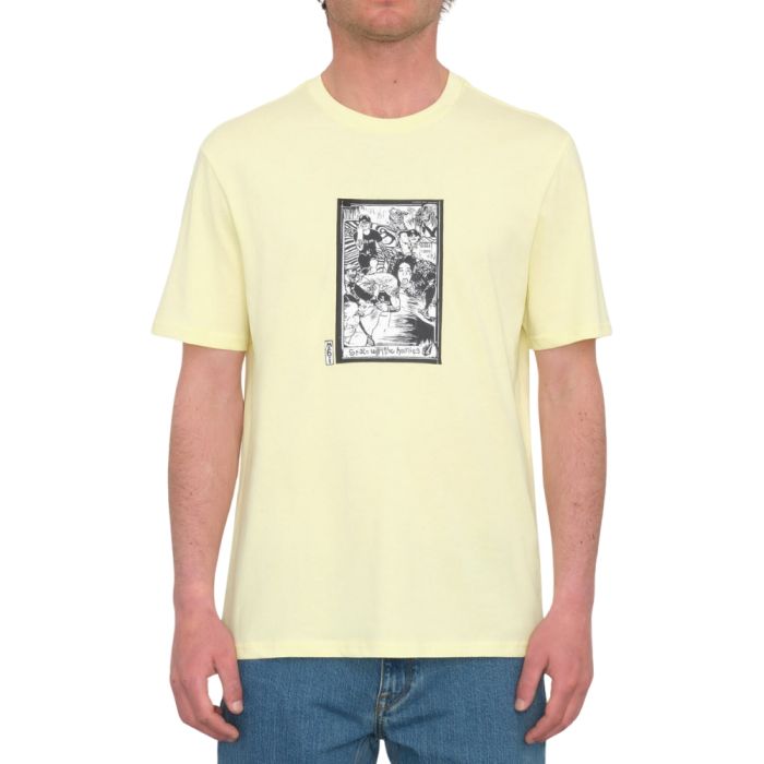 Volcom Maditi Bsc Sst Short Sleeve T-shirt - Aura Yellow | Best selling products | Collection_Zalando | Men's short sleeve t-shirts | Men's T-shirts | Volcom Shop | surfdevils.com