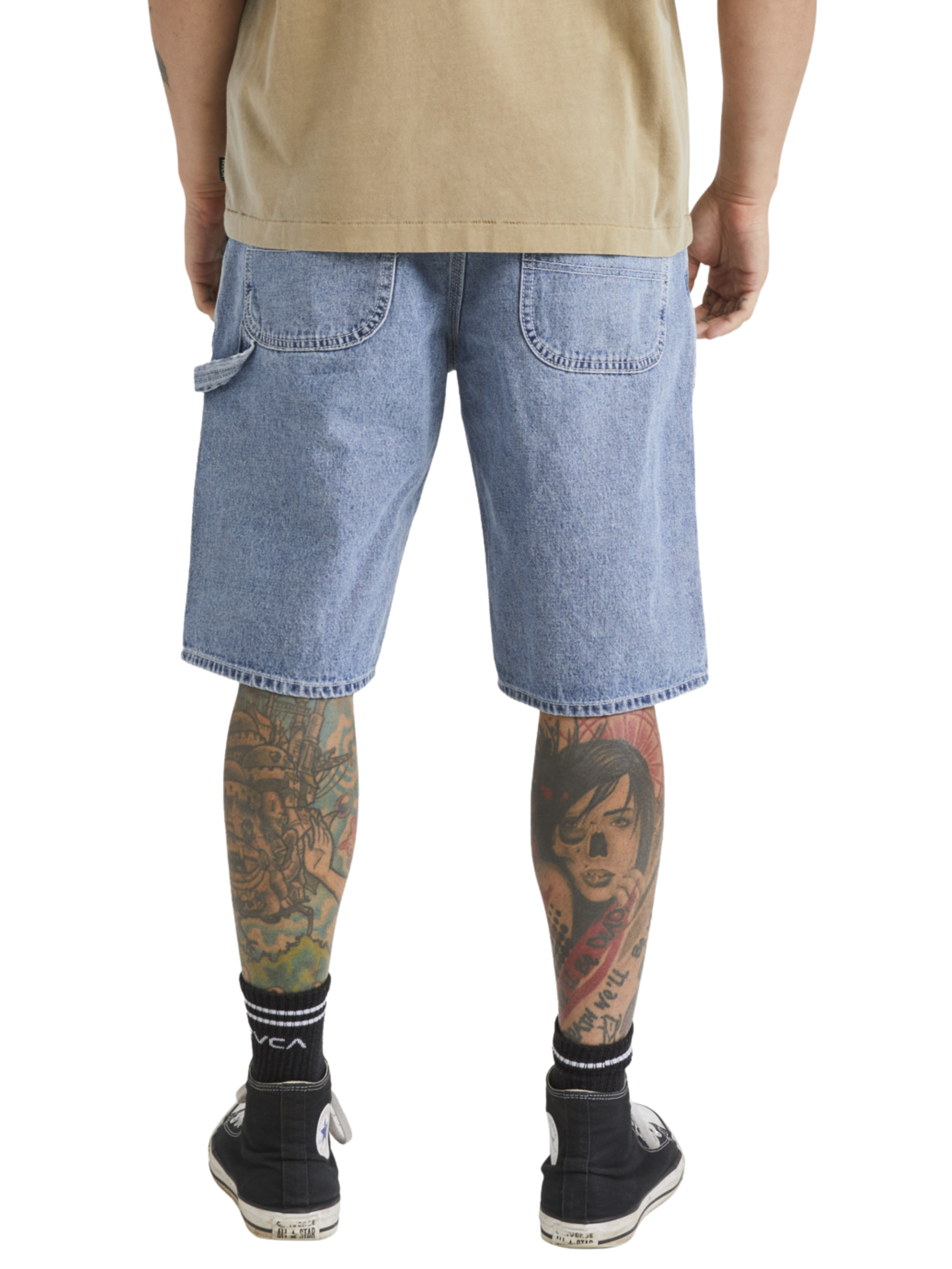 Pantalon Corto Rvca Americana  Relaxed Fit - Broken Blue Wash