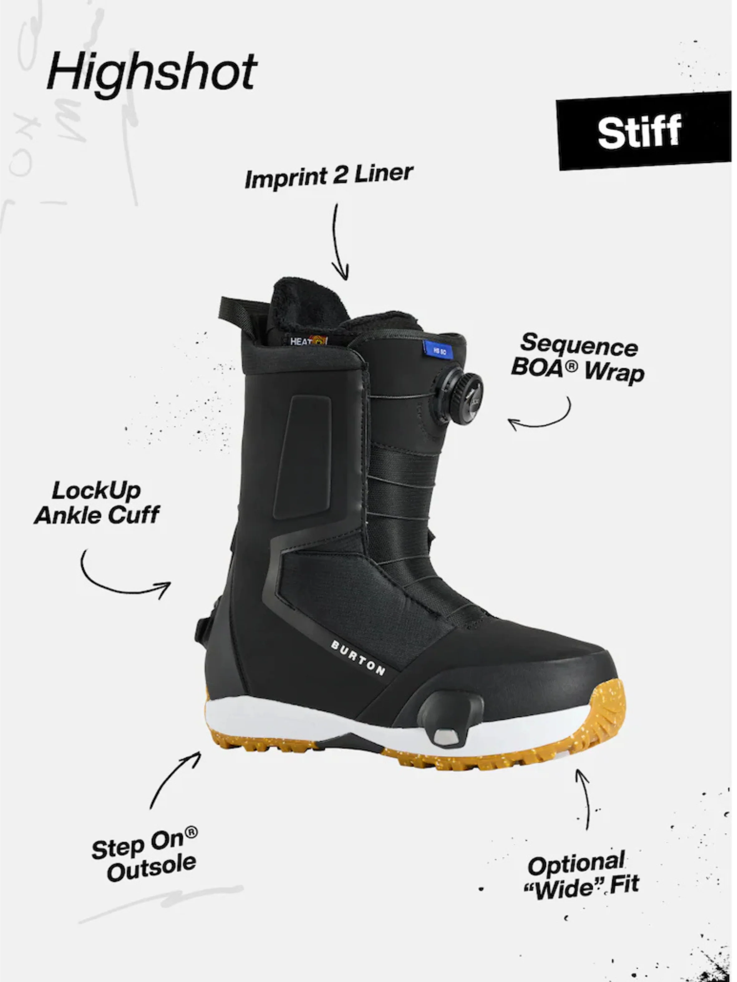 Pack Step On Burton Highshot Step On + Step On Re:Flex Bindings Black