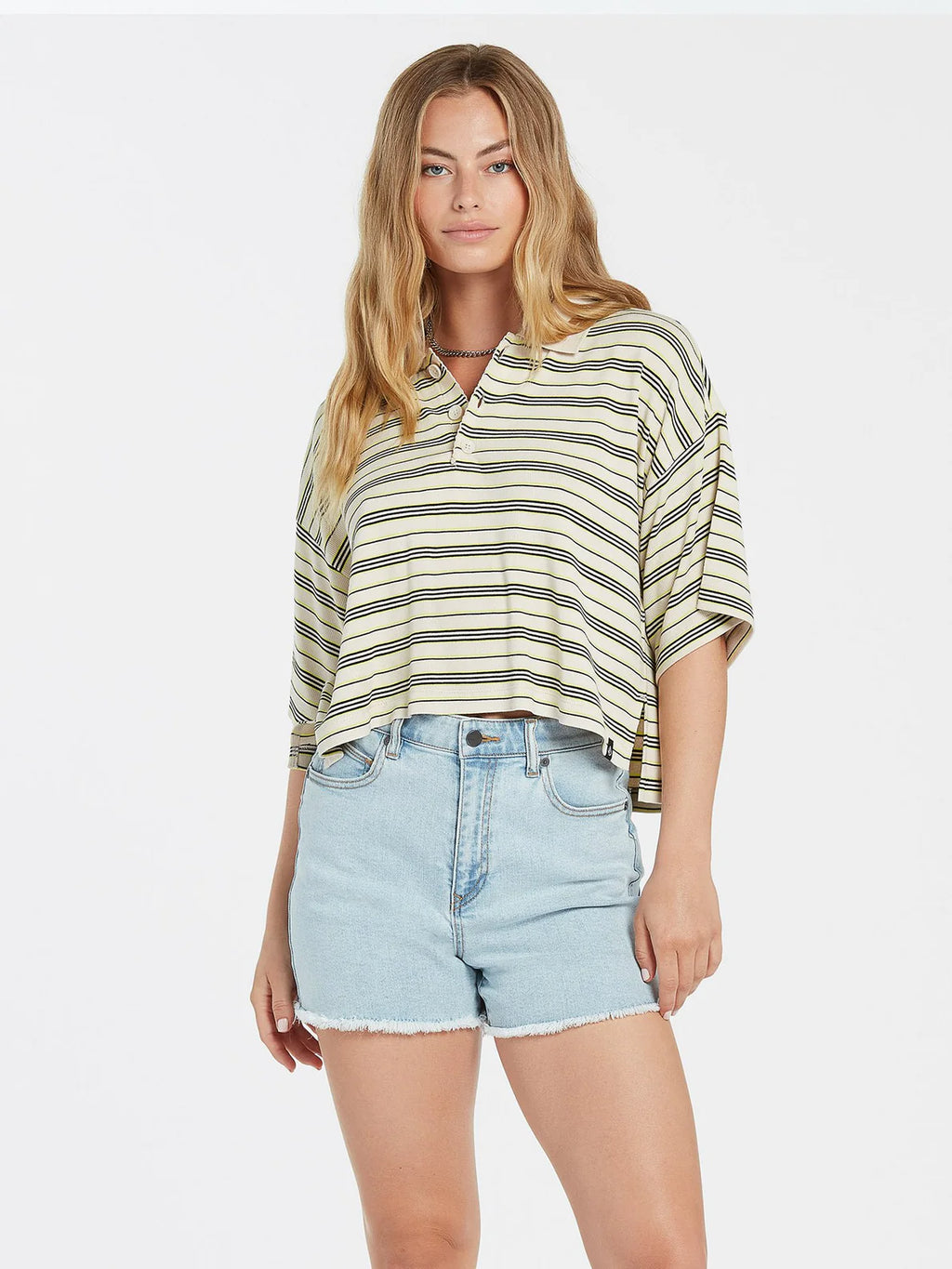 Volcom Popztone Bone Girl's Polo