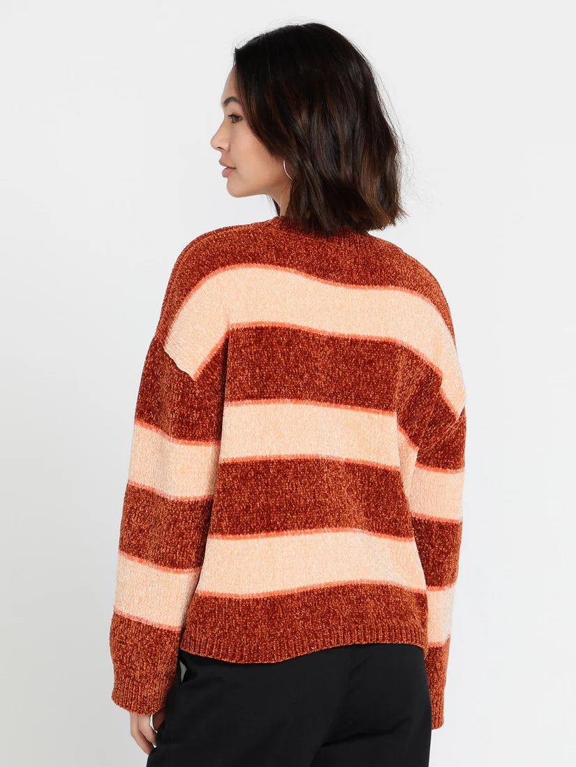 Volcom Bubble Tea Sweater Girl's Jersey - Nutmeg