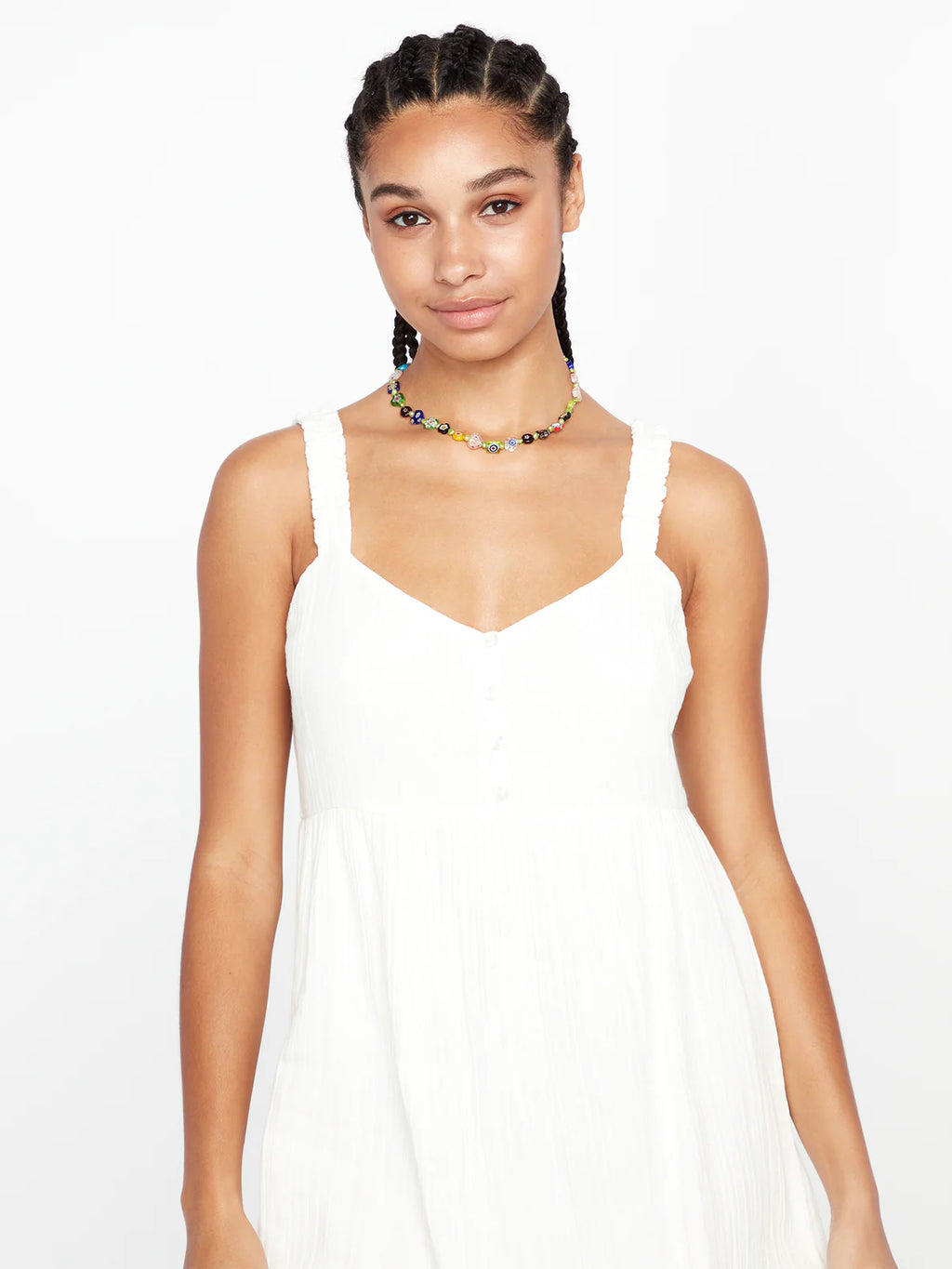 Vestido Volcom A Full Out Dress - Star White