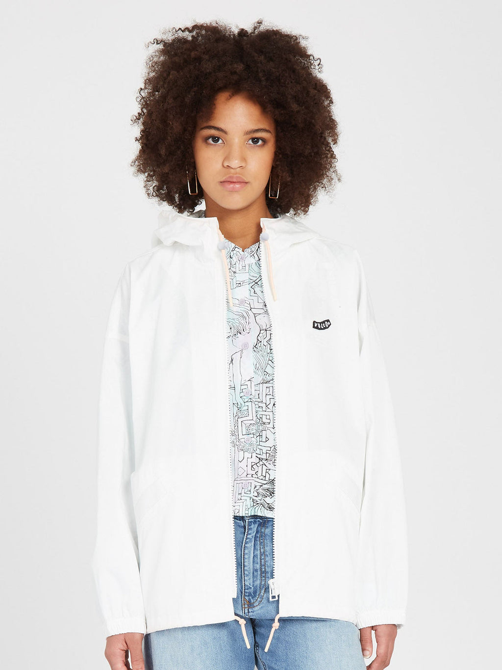 Volcom Play and Cheel Jacket - Star White