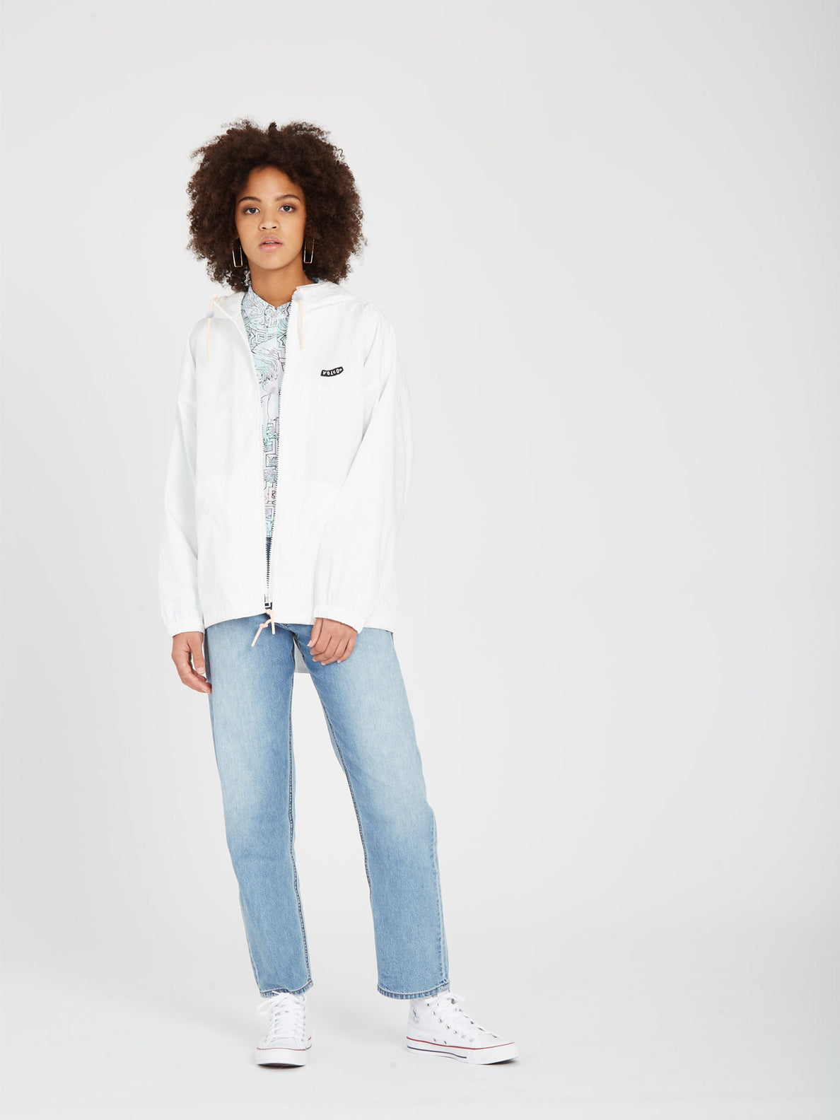 Volcom Play and Cheel Jacket - Star White