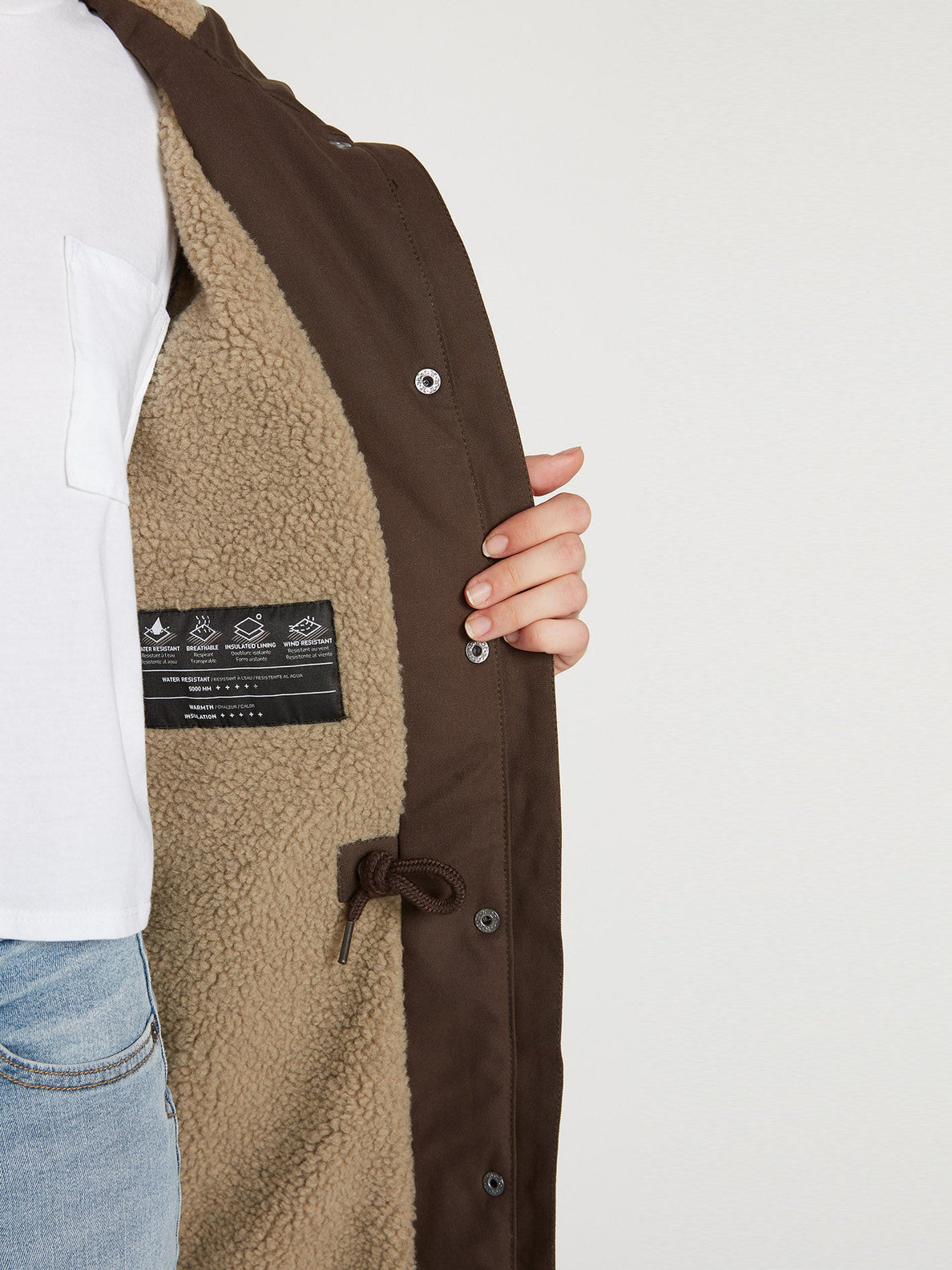 Volcom Walk on by 5k Parka Jacket - Espresso