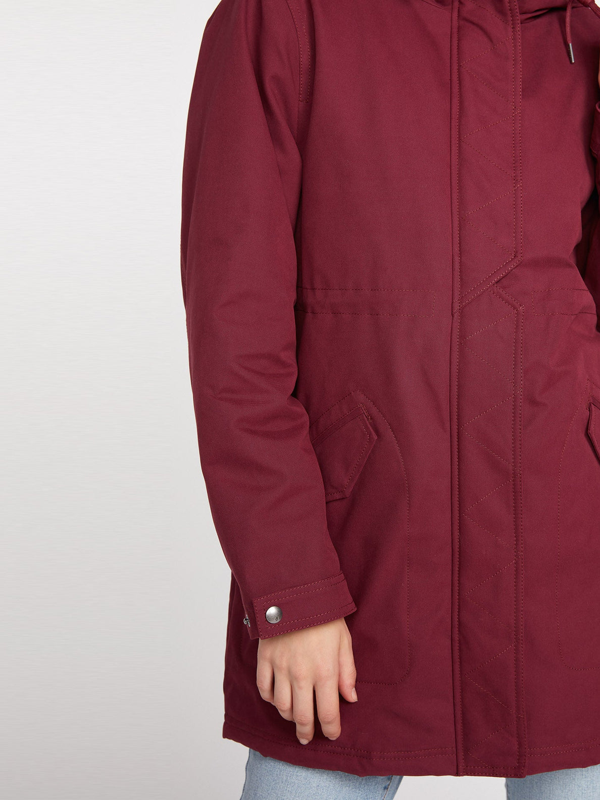 Volcom Lees is more 5k Parka Jacket - Burgundy