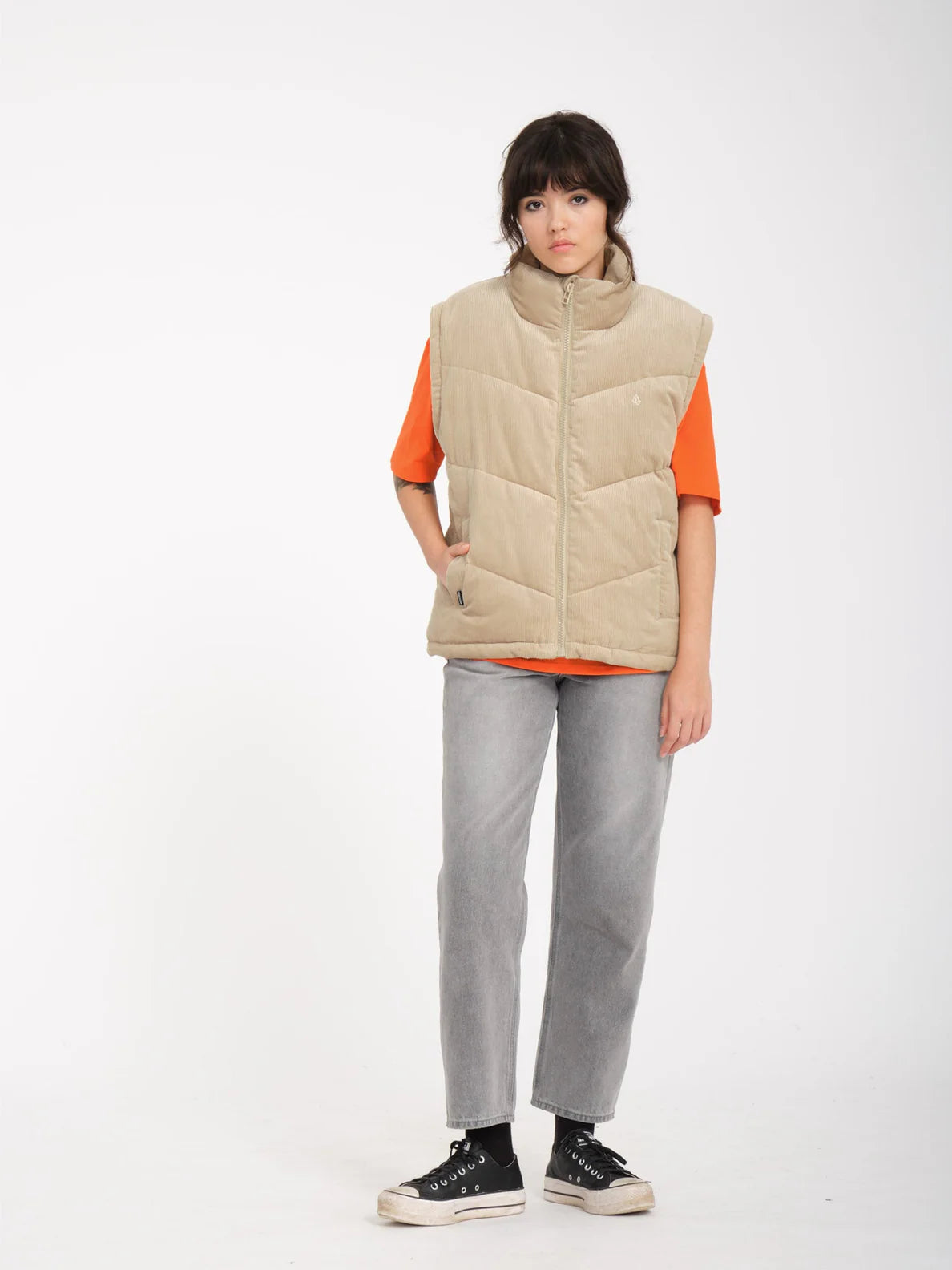 Chaqueta Mujer Volcom Cord'n Puff - Khaki