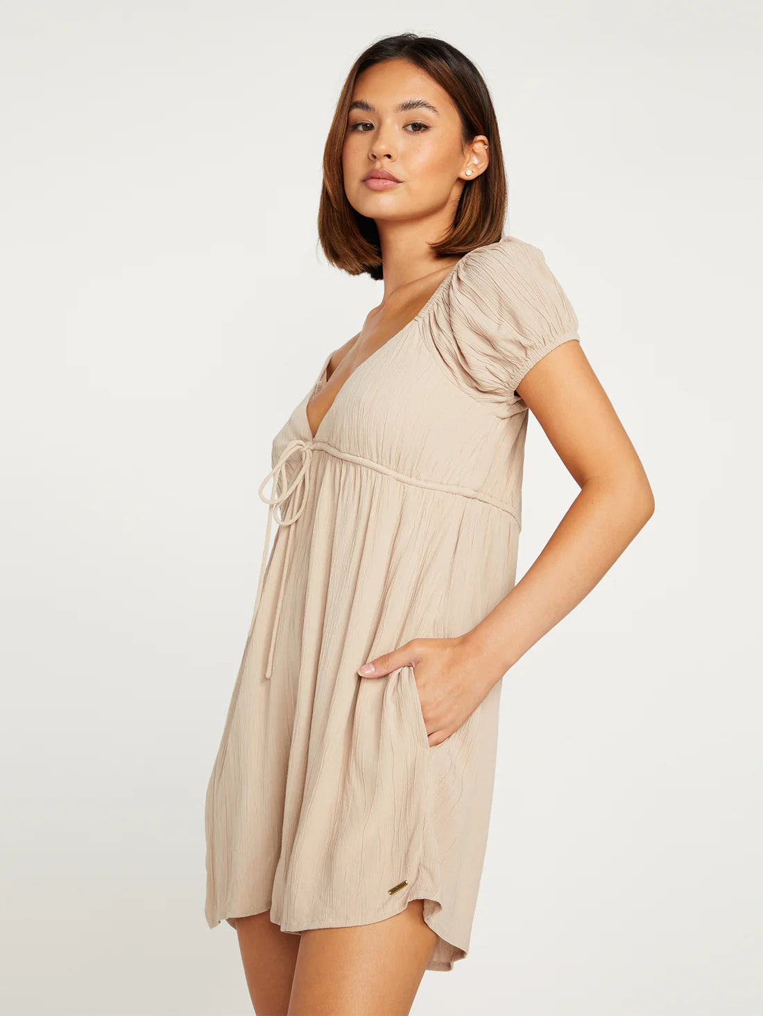 Volcom Moonblast Strampler-Overall – Taupe