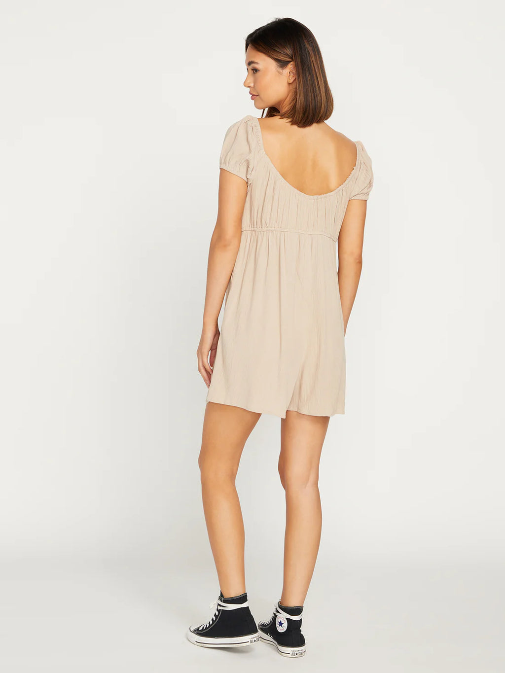 Volcom Moonblast Romper Jumpsuit - Taupe