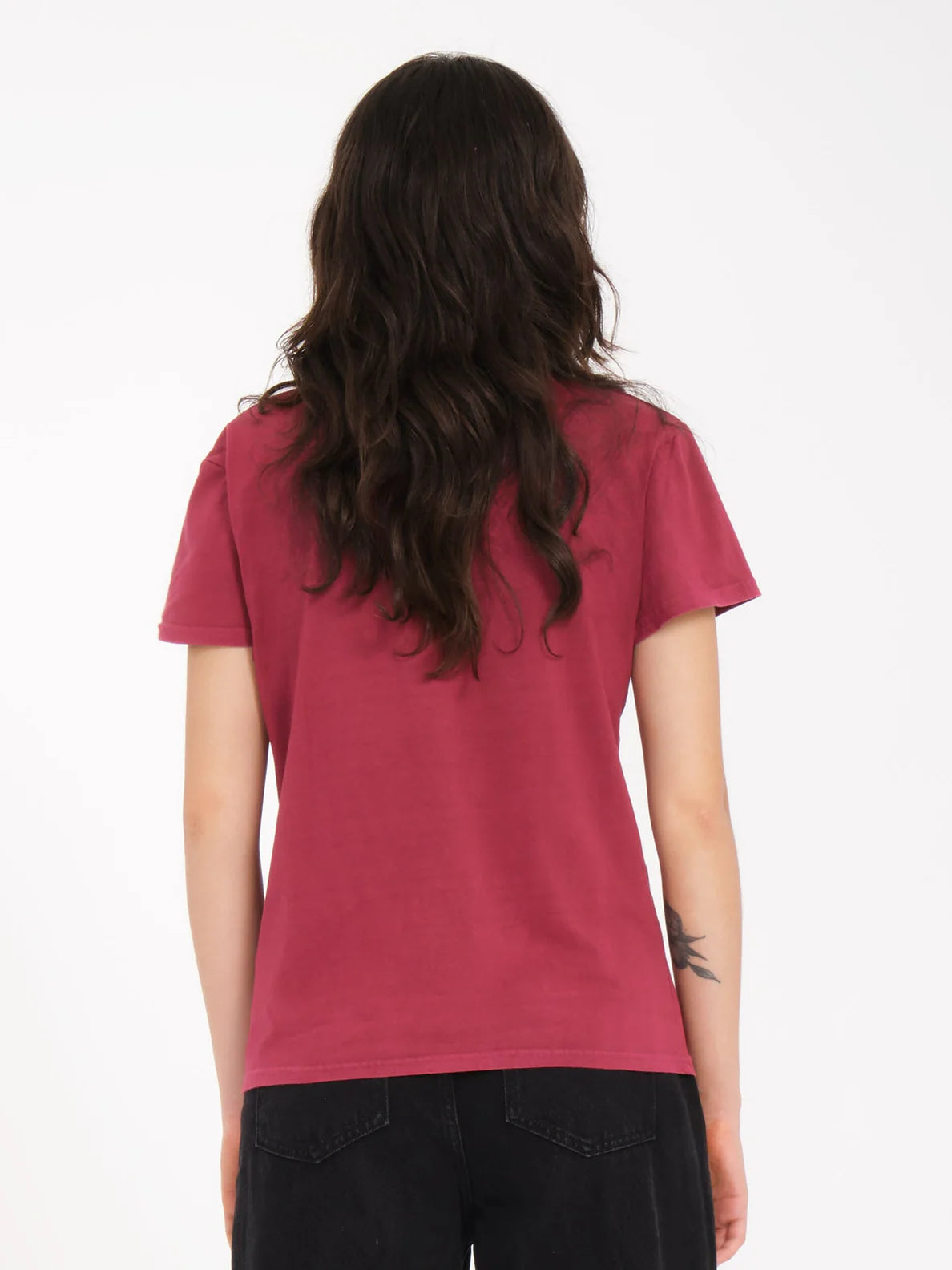 Volcom Solid Stone Girl's T-shirt - Wine