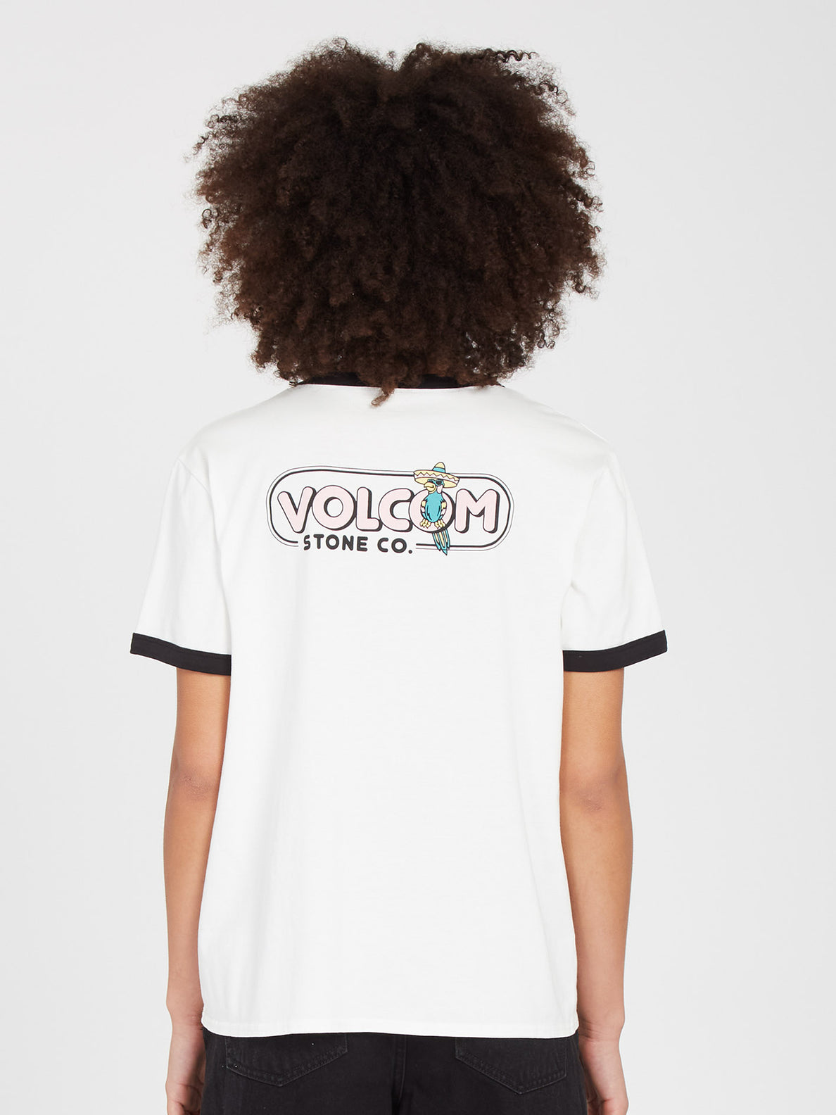 Camiseta Mujer Volcom Truly Ringer - Star White