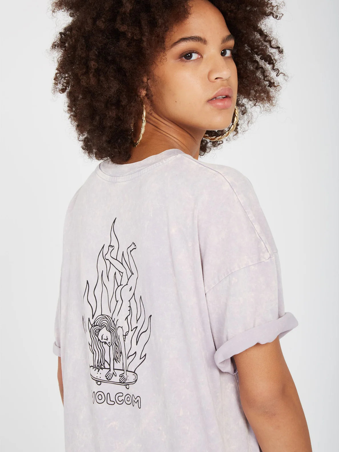 Volcom Voltrip Girl's T-Shirt - Light Orchid