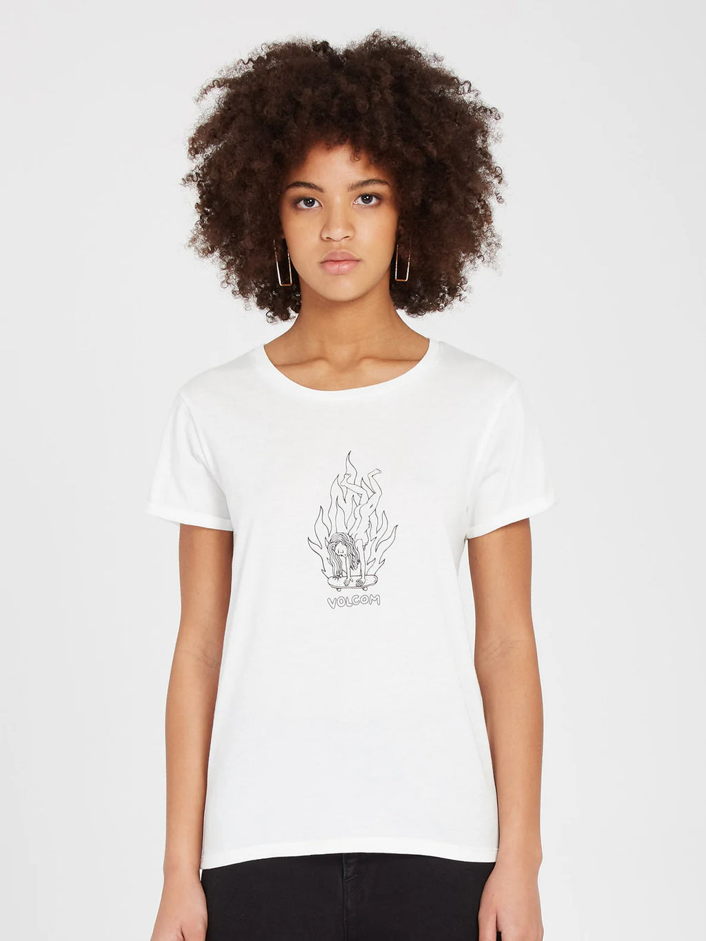 Camiseta Chica Volcom Radical Daze - Star White