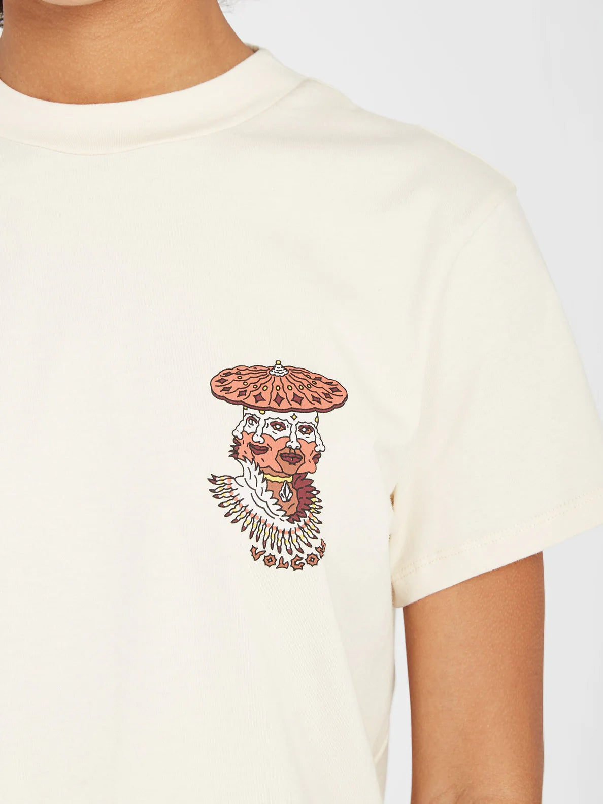 Volcom Connected Minds Girl's T-Shirt - Sand
