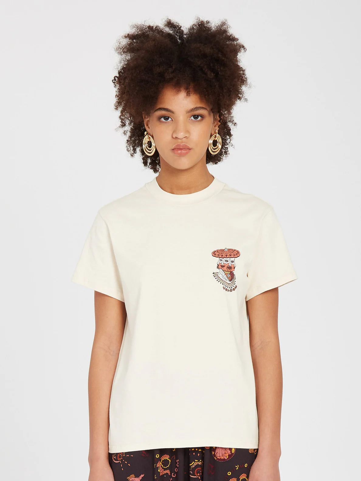 Volcom Connected Minds Mädchen-T-Shirt – Sand