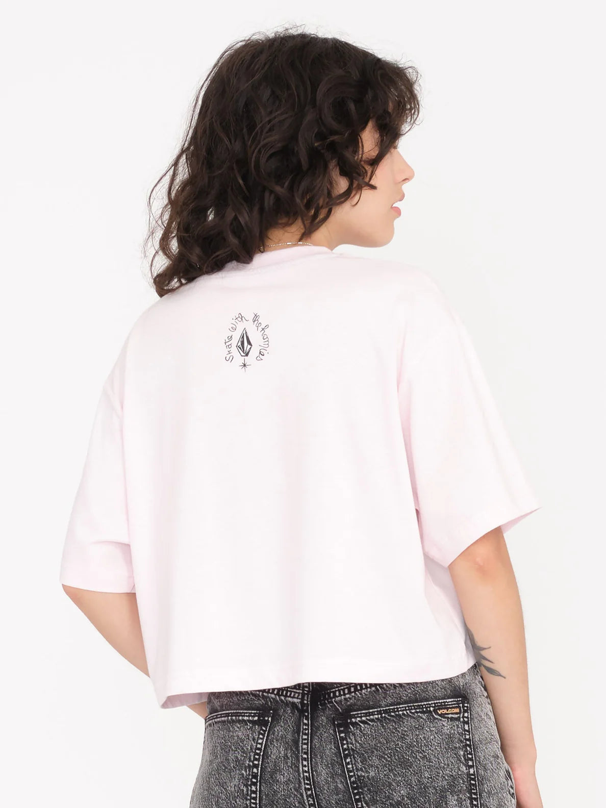 Volcom Drumstone Mädchen T-Shirt – Lilac Ash