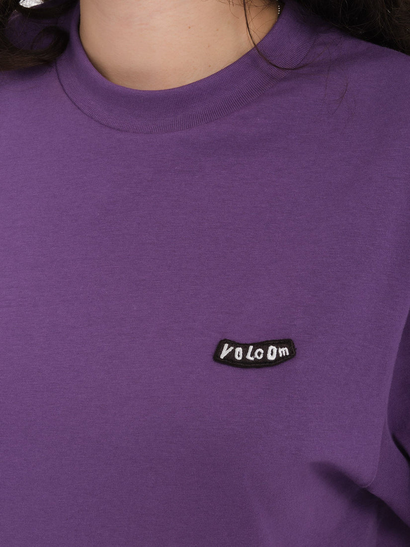 Camiseta feminina Volcom Pistol Stone - Roxo Profundo